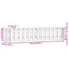 vidaXL Garden Raised Bed with Fence Design 150x30x30 cm Solid Wood Douglas