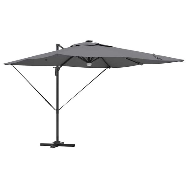 vidaXL Roma Parasol Anthracite 286 x 285 x 270 cm