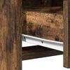 vidaXL Dressing Table with Mirror Lights 2 pcs Brown Engineered Wood