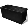 vidaXL Storage Bench with Cushion 84.5 x 41 x 41 cm Engineered wood