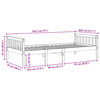 vidaXL Children's Bed without Mattress 75x190 cm Solid Wood Pine