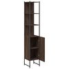 vidaXL Bathroom Cabinet Brown Oak 33x33x185.5 cm Engineered Wood