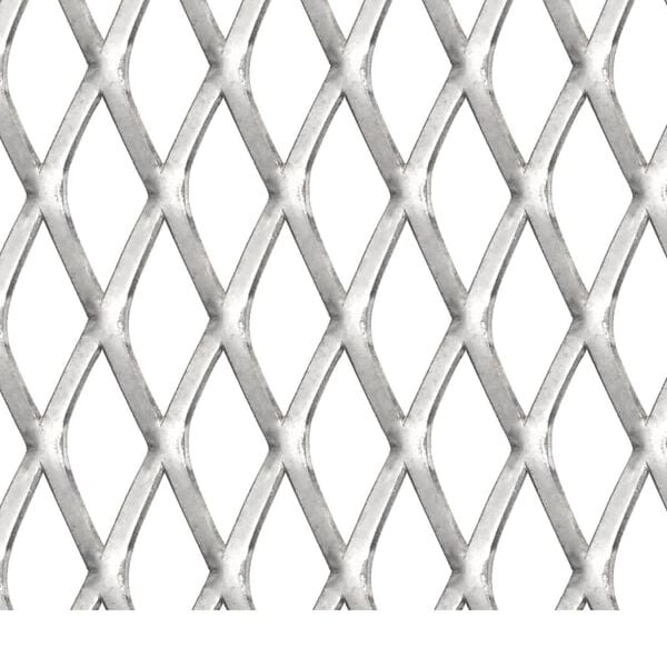 vidaXL Garden Wire Fence Stainless Steel 50x50 cm 45x20x4 mm