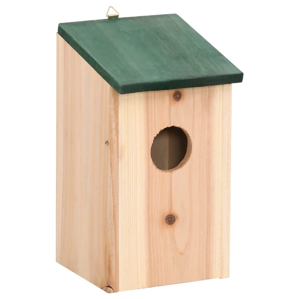 vidaXL Bird Houses 4 pcs Wood 12x12x22 cm