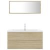 vidaXL Bathroom Furniture Set Sonoma Oak Engineered Wood