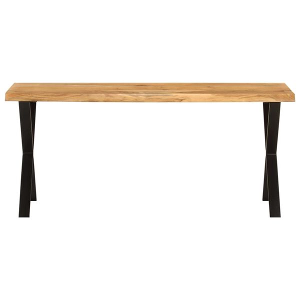 vidaXL Bench with Live Edge 105 cm Solid Wood Acacia