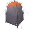 vidaXL Shower Tent Folding Grey and Orange 160 x 160 x 227 cm Steel