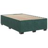 vidaXL Box Spring Bed with Mattress Dark Green 120x190 cm Small Double Velvet