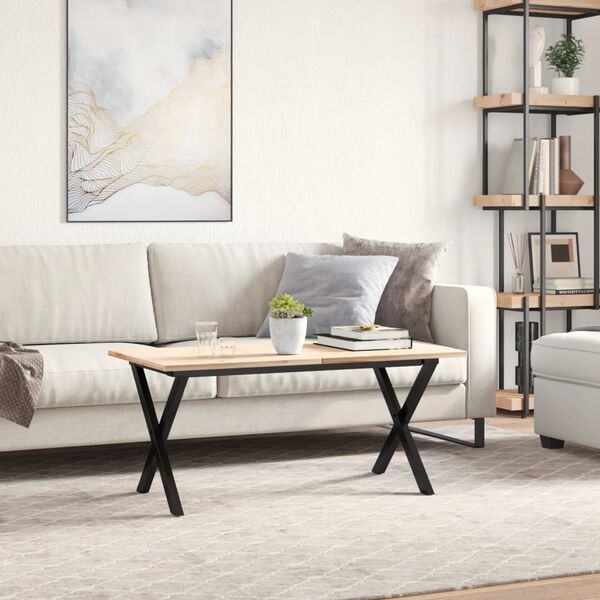 vidaXL Coffee Table Legs X-Frame 80x40x43 cm Steel