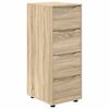 vidaXL Storage Cabinet 40 x 48 x 105 cm Engineered Wood Sonoma Oak