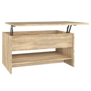 vidaXL Coffee Table | Sonoma oak | Engineered wood | Adjustable Armrests