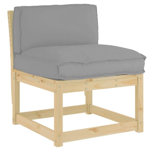 vidaXL Cushion Grey 70 x 40 x 12 cm Oxford Fabric