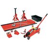 Br&uuml;der Mannesmann Ten Piece Workshop Tool Set Red 00350