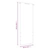 vidaXL Balcony Screen Red 80x240 cm Oxford Fabric