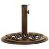 vidaXL Umbrella Base Bronze 44x44x31 cm Cast Iron