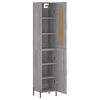 vidaXL Highboard Grey Sonoma 34.5x34x180 cm Engineered Wood