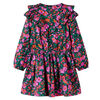 vidaXL Kids'Dress with Long Sleeves Bright Pink 128