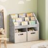 vidaXL Kids Bookshelf with Storage Concrete Grey 72.5 x 29.5 x 69 cm