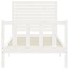 vidaXL Bed Frame without Mattress White 90x200 cm Solid Wood Pine