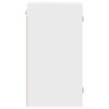 vidaXL Wall Cabinet with Glass Doors White 35x37x68.5 cm