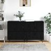 vidaXL Sideboards 2 pcs Black oak 120 x 35 x 70 cm Engineered wood