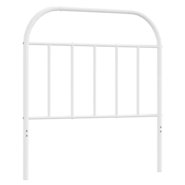 vidaXL Metal Headboard White 90 cm