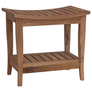 vidaXL Bathroom Side Table Natural 50 x 35 x 45 cm Solid Teak Wood