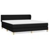 vidaXL Box Spring Bed with Mattress Black 180x200 cm Fabric
