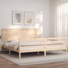 vidaXL Bed Frame without Mattress 200x200 cm Solid Wood