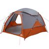 vidaXL Dome Tent with Removable Rainfly Grey and Orange 4-Person