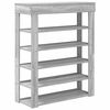 vidaXL Shoe Rack Grey Sonoma 80x30x98 cm Engineered Wood