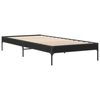 vidaXL Bed Frame without Mattress Black 90x190 cm Single