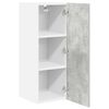 vidaXL Hanging Cabinet 2 pcs Concrete Grey and White 30 x 31 x 80 cm