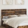 vidaXL Headboard Smoked Oak 200 cm Engineered wood