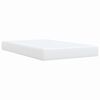vidaXL Box Spring Bed with Mattress White 120x200 cm Faux Leather