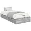 vidaXL Ottoman Bed Frame Grey Sonoma 80.5 x 200 cm Engineered Wood