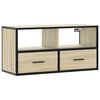 vidaXL TV Cabinet Sonoma Oak 80x31x39.5 cm Engineered Wood and Metal