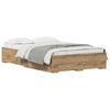 vidaXL Bed Frame with Drawer Artisan Oak 120 x 190 cm Engineered Wood