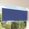vidaXL Patio Retractable Side Awning 140 x 300 cm Blue