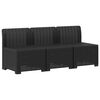 vidaXL 3-Seater Garden Sofa Rattan Look 3-Seater PP Anthracite