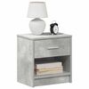 vidaXL Bedside Cabinet with Drawer Concrete Grey 39x28x41 cm