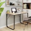 vidaXL Computer Desk Black and Oak 110x60x73 cm Engineered Wood