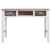 vidaXL Writing Desk Brown 110x45x76 cm Wood