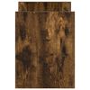 vidaXL Magazine Rack Smoked Oak 35 x 35 x 45 cm Engineered Wood