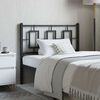 vidaXL Metal Replace Headboard Black 100 cm