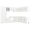 vidaXL 14 Piece Kitchen Cabinet Set Kalmar White Engineered Wood