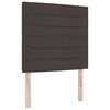 vidaXL Headboard with Headboard Dark Brown 80 cm Faux Leather