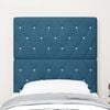 vidaXL Headboard with Headboard Dark Blue 80 cm Faux Leather