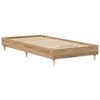 vidaXL Bed Frame No Mattress Artisan Oak 90x190 cm Single Engineered Wood
