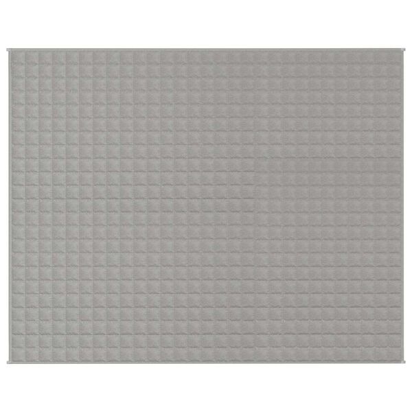 vidaXL Weighted Blanket Grey 235x290 cm 15 kg Fabric